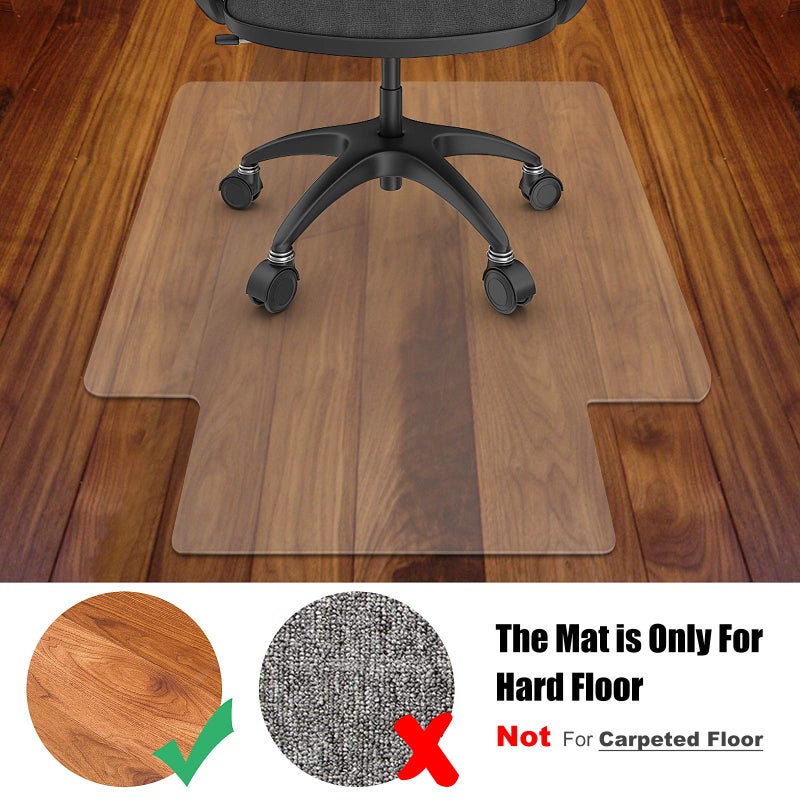 Azadx Office Chair Mat for Hardwood Floor and Tile Floor 30 x 48'', Plastic Mat for Office Chair Easy Glide on Hard Floors, Clear Desk Chair Mat for Wood Floors Heavy Duty - Image 3